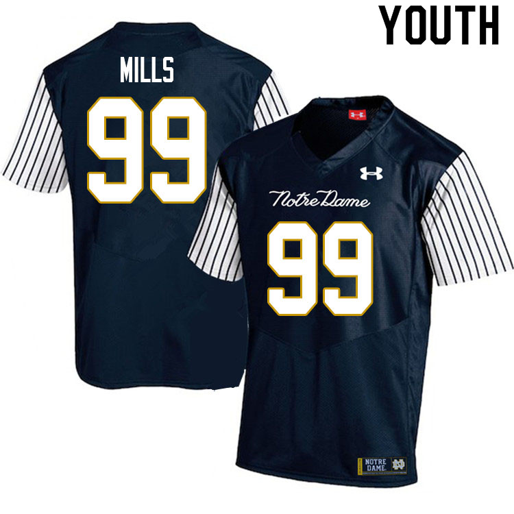 Youth #99 Rylie Mills Notre Dame Fighting Irish College Football Jerseys Sale-Alternate